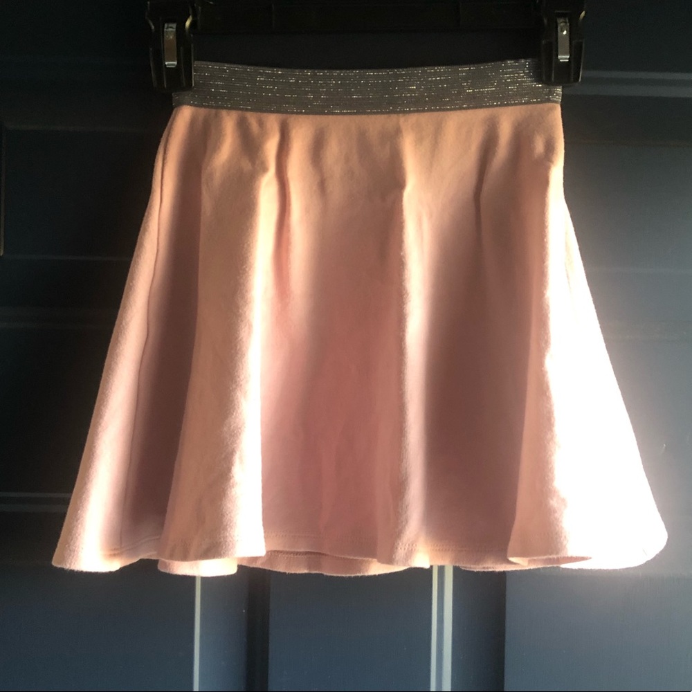 Gap girls skater style skirt light pink/gray